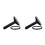 2Pcs Professional Black Garment Steamer Nozzle with Brush for Clothes 10
