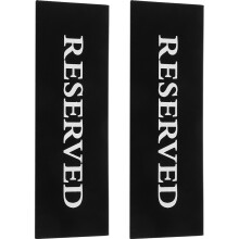 6St Compacte Zwarte Restaurant Table Reserved Bord Voor Decoratie