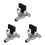 3Pièces Valve Carburant Métal Noir Pour Mini 47cc/49cc Atv 10
