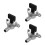 3Pièces Valve Carburant Métal Noir Pour Mini 47cc/49cc Atv 8