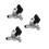 3Pièces Valve Carburant Métal Noir Pour Mini 47cc/49cc Atv 5
