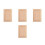 4Pièces Bois Sculpté Beige Appliques D'angle Pour Portes 9