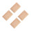 4Pièces Bois Sculpté Beige Appliques D'angle Pour Portes 10