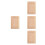 4Pièces Bois Sculpté Beige Appliques D'angle Pour Portes 7