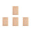 4Pièces Bois Sculpté Beige Appliques D'angle Pour Portes 4