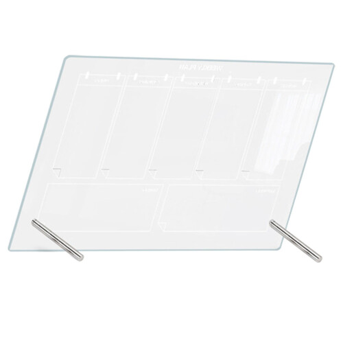 4Sets Whiteboard Acryl Transparant Droog Memo Bord 2
