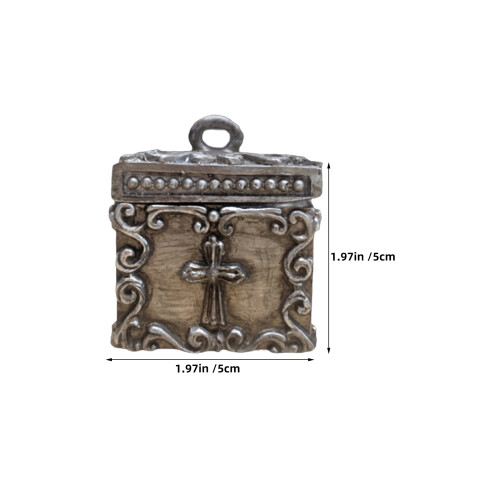 1Ensemble Boîte De Prière Mini Argent En Résine Charms 2