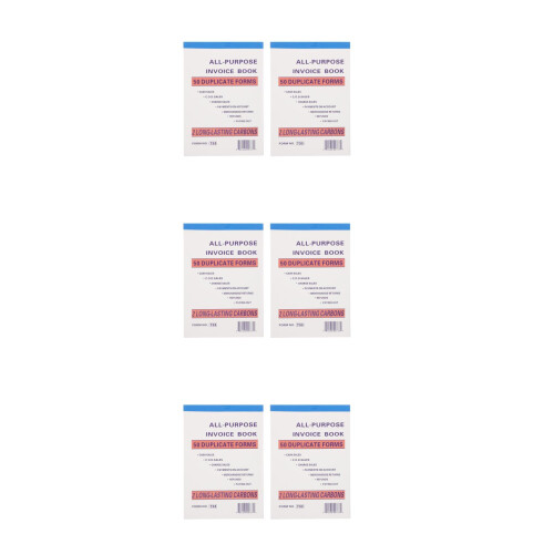 6Pièces Registre Factures Commerce Gestion Fiable 2