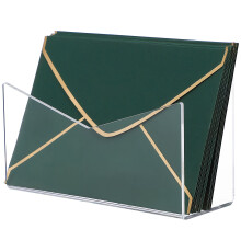 2St Transparante Acryl Mail Organizer Voor Brieven En Enveloppen
