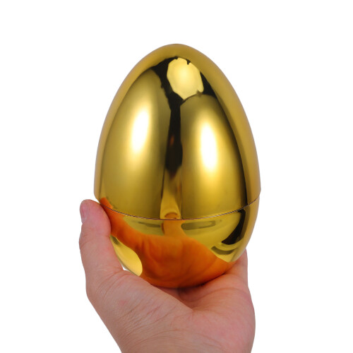 5St Gouden Refillbare Plastic Eierballen Voor Paasversiering 2