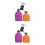 2St Toon Drum Cowbell Set Kleurrijk Percussie Accessoire 3