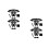4Sets Universele Helmvoering Set, Ademend Schuimpads Voor Fietsen 4