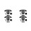 4Sets Universele Helmvoering Set, Ademend Schuimpads Voor Fietsen 9