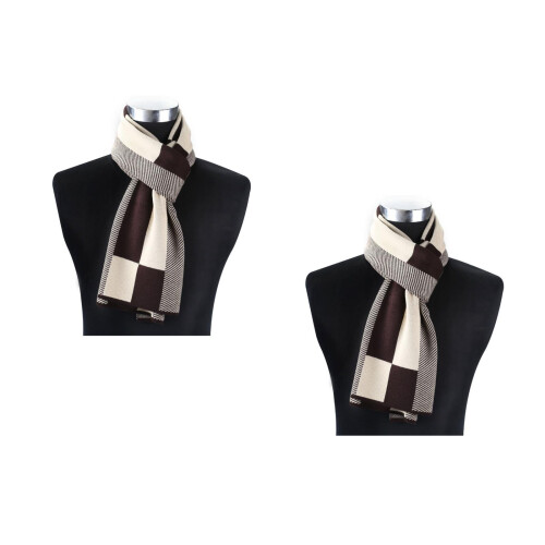 2St Winter Sjaals Cashmere Stijlvol Comfort Multikleur 2