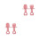 4St Roze Babytrainingslepels En Siliconen Set 5
