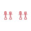 4St Roze Babytrainingslepels En Siliconen Set 8
