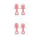 4St Roze Babytrainingslepels En Siliconen Set 9