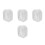 4St Soaking Bowl Acryl Wit Elegant Manicure Tool Voor Nagels 5