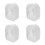 4St Soaking Bowl Acryl Wit Elegant Manicure Tool Voor Nagels 4
