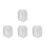 4St Soaking Bowl Acryl Wit Elegant Manicure Tool Voor Nagels 6