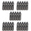 100St Plastic Squeeze Bottles Zwart Met Lekvrije Tuit 8