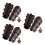 6St Middeleeuwse Armregels PU En Metaal Met Touwsluiting Multi 5
