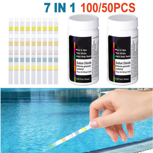 PH-Teststreifen 7 in 1 Schwimmbad-Testpapiere 2