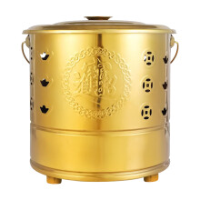 Steel Paper Bin Portable Outdoor Ash Bin With Handle, Burning Container For Wood Waste
