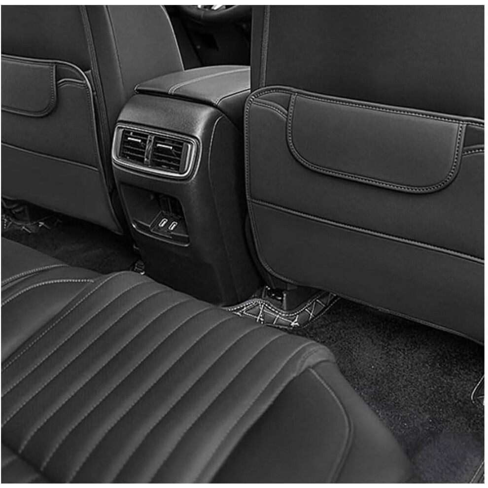 Car Seat Kick Mats, 2Pcs, Waterresistant Back Protector With Organizer Pocket, Easy To Clean, Fits Suzuki Grand Vitara 9382693735621