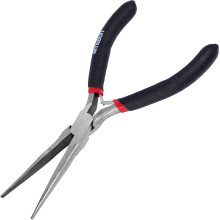 Mini Needle Nose Pliers Precise Flat Jaw Grip Spring Loaded for Model Making and Crafts