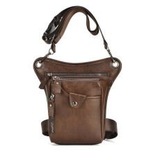 Leg Bag Thigh Drop Leg Bag For Men Brown Waistband Style Motorcycle Bike Cycling Travel Outdoor Range Bag