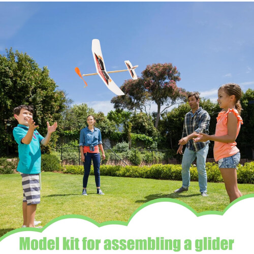 Aircraft model – Model airplane assembly kit, simple connection  Develops critical thinking, reliable flight, secure rubber bands 1