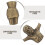 2 Stuks Kruis Anhanger: 5,2 Cm Massief Legering 8
