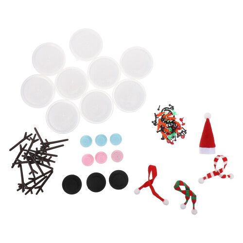 2Conjuntos Kit DIY De Massinha Para De Neve Com Acessórios