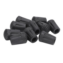 Wear Resisting Trekking Pole Tips, Extra Thick Hiking Pole Rubber Tips Replacement for Universal Fit Trekking Pole Tip Accessories Set