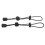 2PCS Mountaineering Pole Fixing Buckle Elastic Plastic Backpack Hiking Stick Holder 13