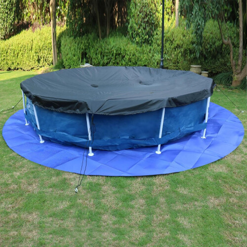 Round Pool Pad Round Under Pool Mat PunctureProof Tarps HeavyDuty Tarps Thickened Cloth Padding 9.8 Ft 2