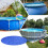 Round Pool Pad Round Under Pool Mat PunctureProof Tarps HeavyDuty Tarps Thickened Cloth Padding 9.8 Ft 5