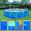 Round Pool Pad Round Under Pool Mat PunctureProof Tarps HeavyDuty Tarps Thickened Cloth Padding 9.8 Ft 2
