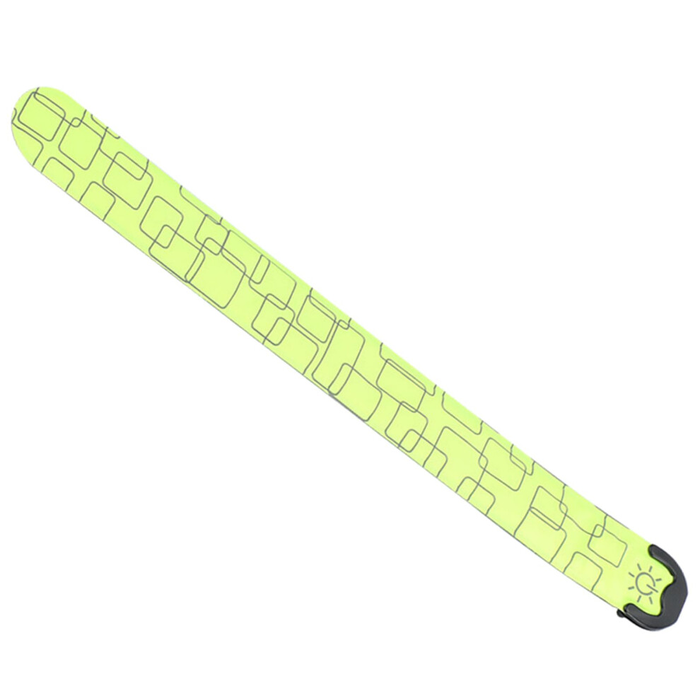 Usb Rechargeable Led Reflective Wrist Band For Running And Night Jogging, Armband With Adjustable Fit Light/Green 9382693736505