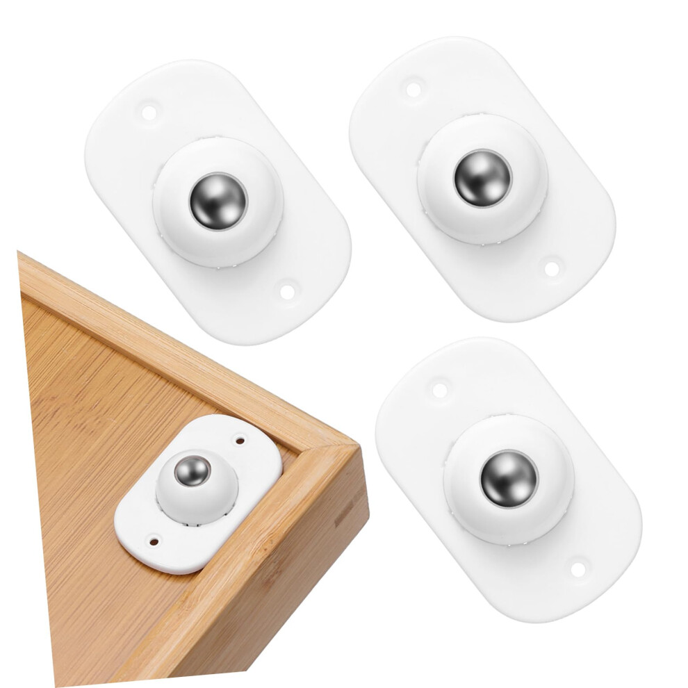 Stainless Steel Adhesive Swivel Wheels 4Piece Mini Caster Wheels For Furniture And Appliances, Kitchen Rollers 9189345361654