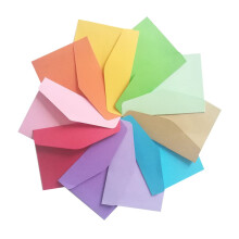 60pcs Mini Unprinted Envelope Blank Monochromatic Paper Envelopes For Storage Postcard Name Cards Crafting Projects