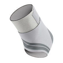 Ankle brace for sports, ankle support brace, Elastic adjustable compression sleeve for badminton, hiking, gray, right