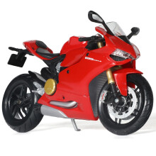 1:12 Motorcycle Model Compatible for Ducati 1199 Panigale Alloy Diecast Motorcycle Model Toy Mini Moto Gift (Red)