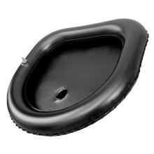 Inflatable Wash Basin Inflatable Hair Wash Basin Hair Oil Shampoo Hair Mask Barrier Bubble PVC Black