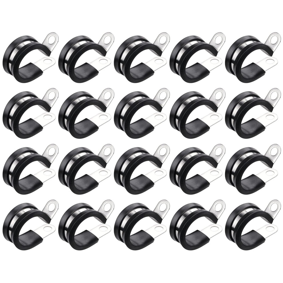 Stainless Steel Cable Clips Trailer Frame Wire Clips, Cable Clip, Metal Wire Clamp For Electrical Cord Management 9347817067323