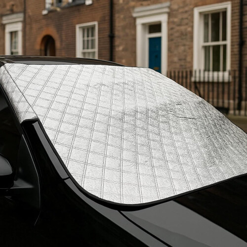 Car Windscreen Cover Fits Most Windshields, Thick Winter Snow Shield, Summer UV Protector, MultiPurpose Mat 2