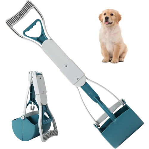 Dog Pooper Scooper Long Handle Foldable Ergonomic ABS PP Dog Poop Scooper 1