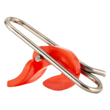 Stainless Baits Hook Release Clip 50 Pcs Red For Sea And Freshwater Fishing Bait Lure Clip Accessory