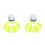 2Stk Windresistente Badmintonbälle Für Park Und Training Orange Nylon 10
